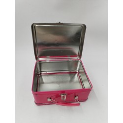 Nintendo Ds Boite Lunch box Valise Métal Rose Rangement Console Jeux Vidéo Rétro