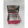 Nintendo Ds Boite Lunch box Valise Métal Rose Rangement Console Jeux Vidéo Rétro