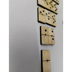 Jeux De Dominos Anciens Double 6 Six Riveté Os Ébène Rivets Jeu Ancien