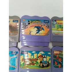 Lot 8 Jeux Vtech Vsmile Console Jeux Vidéo Éducatifs Disney Toy Story Spider Man