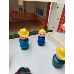 Fisher Price 1967 Play Family Farm Toy 915 Ferme Jouet Jeu Vintage Ensemble Lot