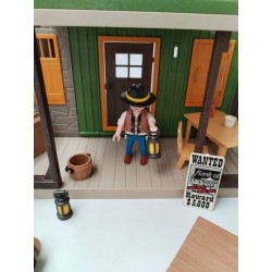 Lot Playmobil 1994 Sheriff Office John Smith Pedro Cruz Western Geobra Jouet...
