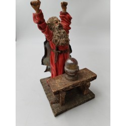 Figurine Statue WU 97 W U Magicien Merlin Magie Magique Boule De Cristal Eureka