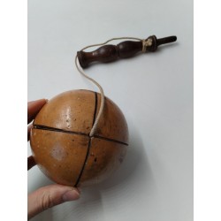 Beau Bilboquet Ancien Bois Tourné 30 Cm Jeux Anciens Jeu