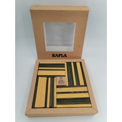 Coffret Kapla 40 Planchettes Jaune Et Verte Jouet Bois Construction