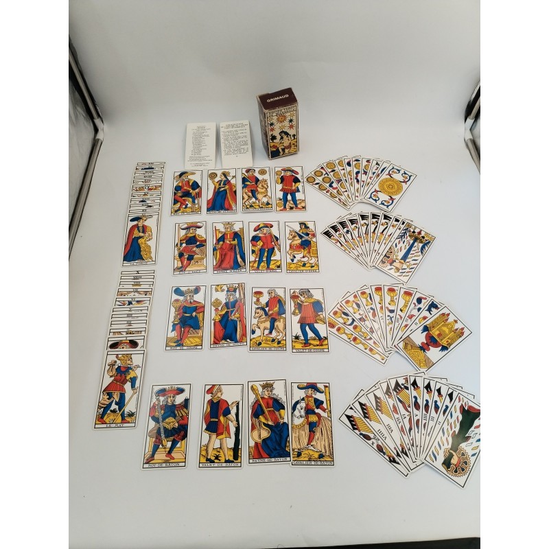 JEU DE TAROTs GRIMAUD ANCIEN TAROT DE MARSEILLE DE 1981 Jeux De Cartes Voyance JEU DE TAROTs GRIMAUD ANCIEN TAROT DE MARSEILLE DE 1981 Jeux De Cartes Voyance