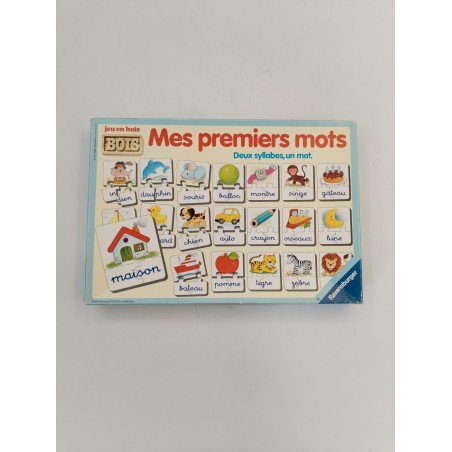 Mes Premiers Mots Jeu En Bois Ravensburger Deux Syllabes Un Mot Jeux De société