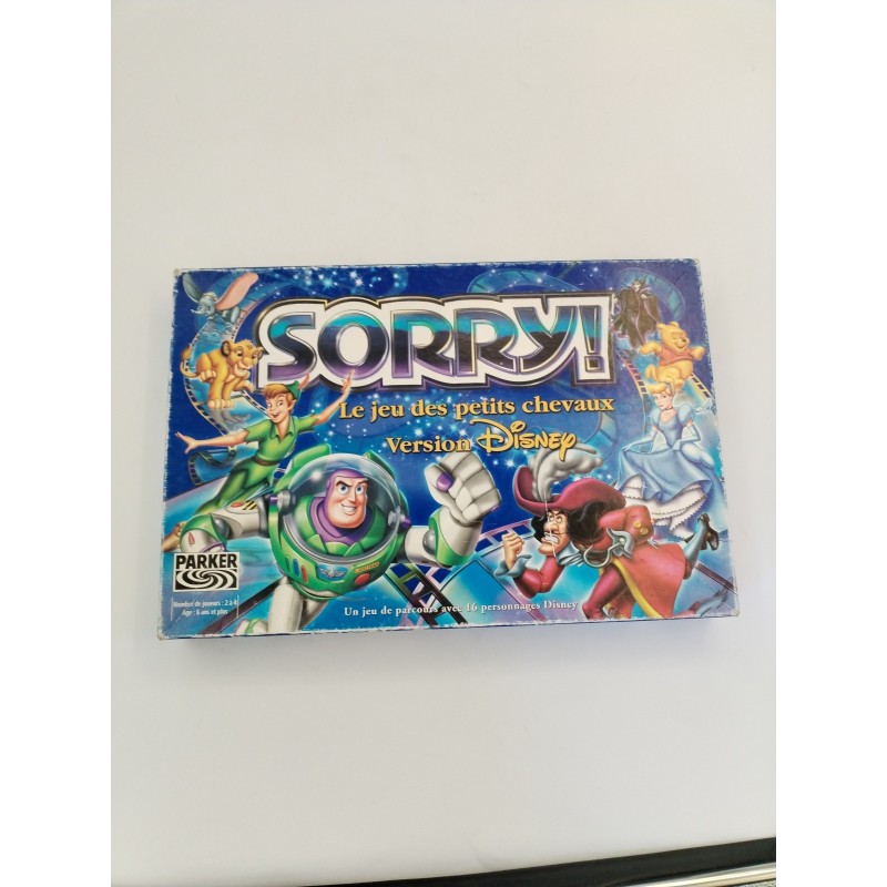 SORRY ! Disney 2002 Le jeu des petits chevaux Parker Hasbro Jeux De Société Jeu 