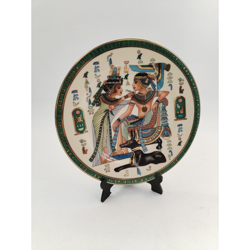Assiette Signée Déco Fine Royal Porcelain Sculpture Egypte Sphinx Antique Assiette Signée Déco Fine Royal Porcelain Sculpture Egypte Sphinx Antique