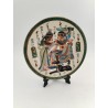 Assiette Signée Déco Fine Royal Porcelain Sculpture Egypte Sphinx Antique