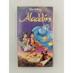 Aladdin Cassette Vidéo Film VHS Disney Walt Disney FR 1992 Dessin Animé 