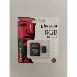 Neuf KINGSTON 8 GB Carte MICRO SD Hc  CLASSE 4 SDHC CARD Adaptateur Cartes