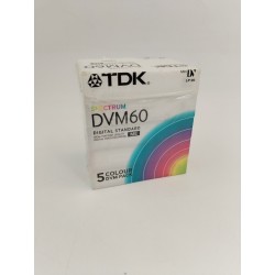 Neuf Pack De 5 TDK Spectrum DVM60 Cassette 60 LP:90 OVP DVC MiniDV Camera Me 