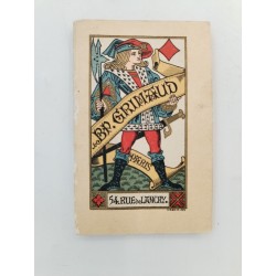1929 Ancien livret regles jeu carte Grimaud  bridge Poker Baccara Jeux Cartes
