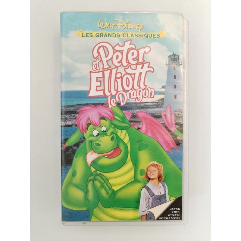 Walt Disney Peter ET Elliott Le Dragon Cassette K7 VHS Film Grands Classiques 