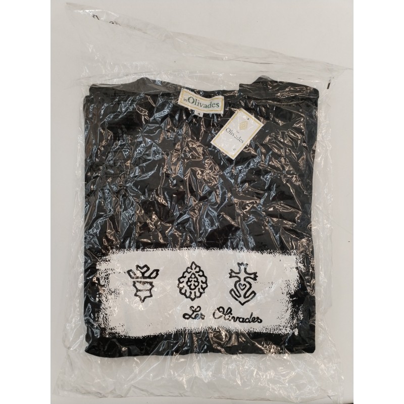 Neuf Les Olivades T Shirt Noir Taille 4 Croix De Camargue Manade Tee Shirt Été