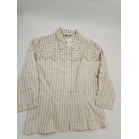 Les Olivades " Ronda " Neuf Chemisier Manches Longues Beige Figueras Taille 40