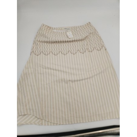 Les Olivades Neuf " Ronda " Jupe Asymétrique Beige Figueras Taille 40