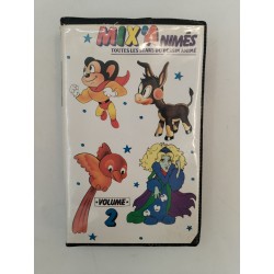 1990 Mix Animés Stars Du dessin Animé Serie Bleu Volume 2 Vhs Cassette Vidéo K7