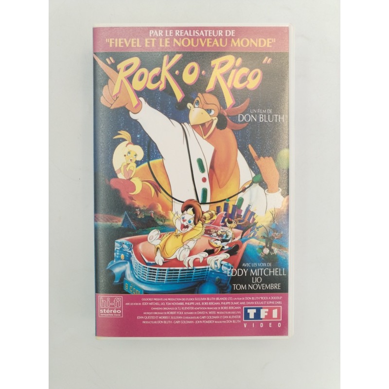 Rock O Rico TF1 Videos Cassette Vidéo VHS K7 Dessins Animés