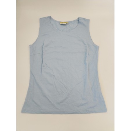 Les Olivades Débardeur Neuf Bleu Ciel T Shirt Sans Manches Taille 3 Soleiado