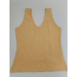 Les Olivades Débardeur Jaune Taille 2 T Shirt Sans Manches Coton Provence...