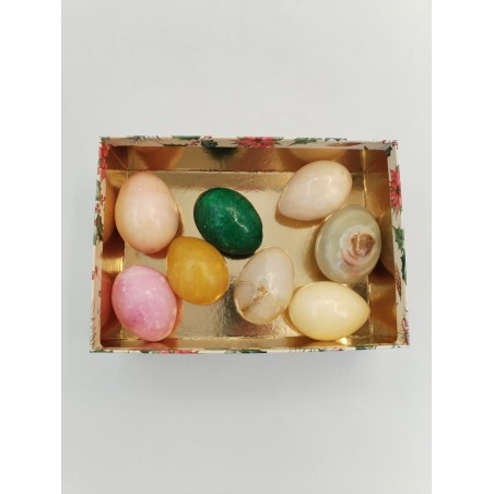 Lot De 8 Oeufs En Pierre Naturelle Collection Déco Marbre Oeuf 