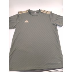 Maillot Adidas Climalite Taille L Vert Or T Shirt Foot Running Sport Muscu
