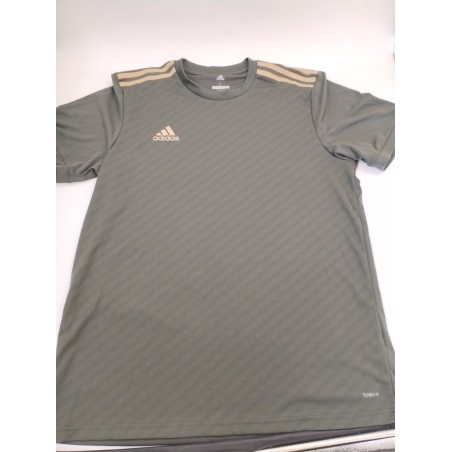 Maillot Adidas Climalite Taille L Vert Or T Shirt Foot Running Sport Muscu