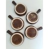 Lot De 5 Poêlons Emile Henry Service Escargots Caquelons France