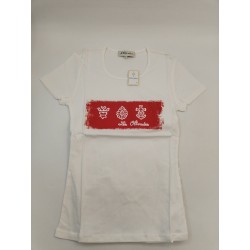 Neuf Les Olivades T Shirt Blanc Taille 1 Croix De Camargue Manade Tee Shirt Été