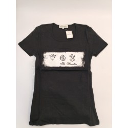 Neuf Les Olivades T Shirt Noir Taille 1 Croix De Camargue Manade Tee Shirt Été