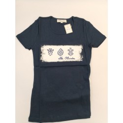 Neuf Les Olivades T Shirt Marine Taille 1 Croix De Camargue Manade Tee Shirt Été