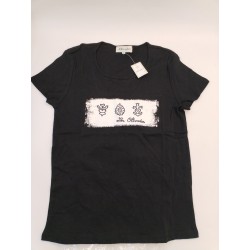 Neuf Les Olivades T Shirt Noir Taille 4 Croix De Camargue Manade Tee Shirt Été