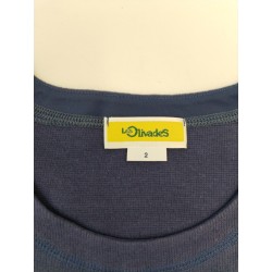 Les Olivades Tshirt A Manche Longue Bleu Marine Taille 2 Tshirt Femme