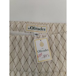 Les Olivades Neuf " Ronda " Jupe Asymétrique Beige Figueras Taille 40