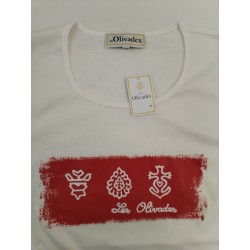 Neuf Les Olivades T Shirt Blanc Taille 3 Croix De Camargue Manade Tee Shirt Été