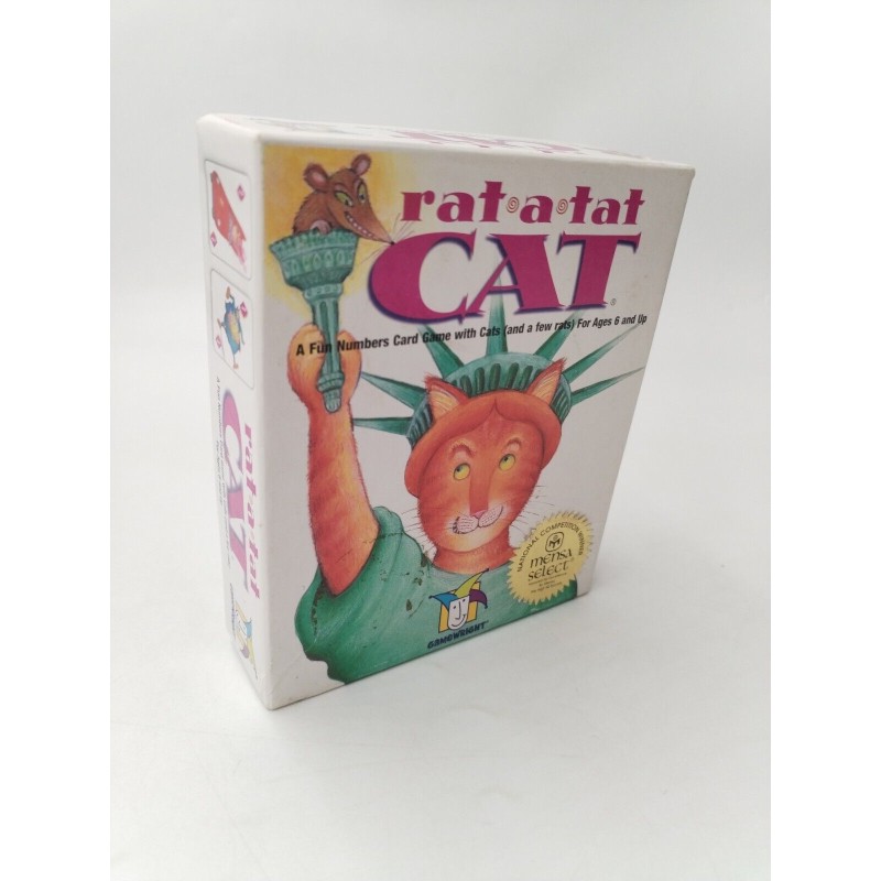 Rat A Tat Cat GameWright Numbers Card Games Mensa Select