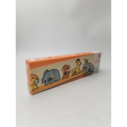Djeco Puzzle Bois Sava'n'co Savanne Animaux Jungle Jeu Jouet