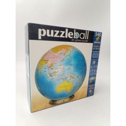 Puzzleball 3d Sphère Puzzle 540 Globe World Blue opal Spécial Édition Puzzles...