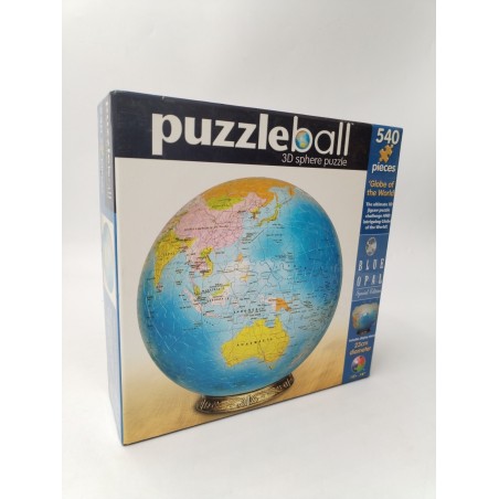 Puzzleball 3d Sphère Puzzle 540 Globe World Blue opal Spécial Édition Puzzles...