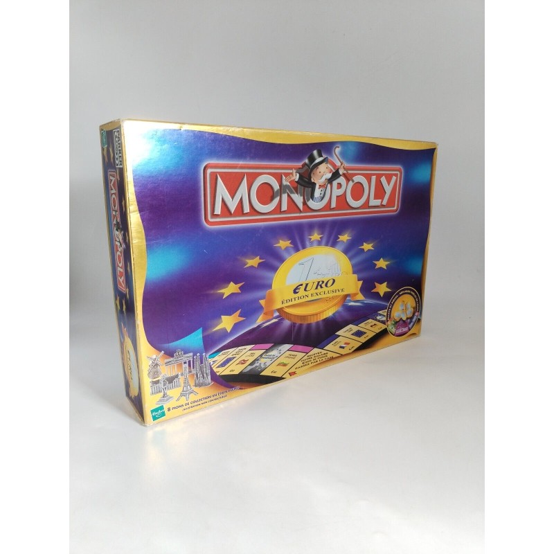 Monopoly Euro Édition Exclusive Pions Collection Étain Hasbro Parker Jeux De...