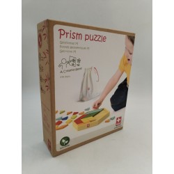 Prism Puzzle Hape Formes Géométriques M Bois Bambou Créative Game