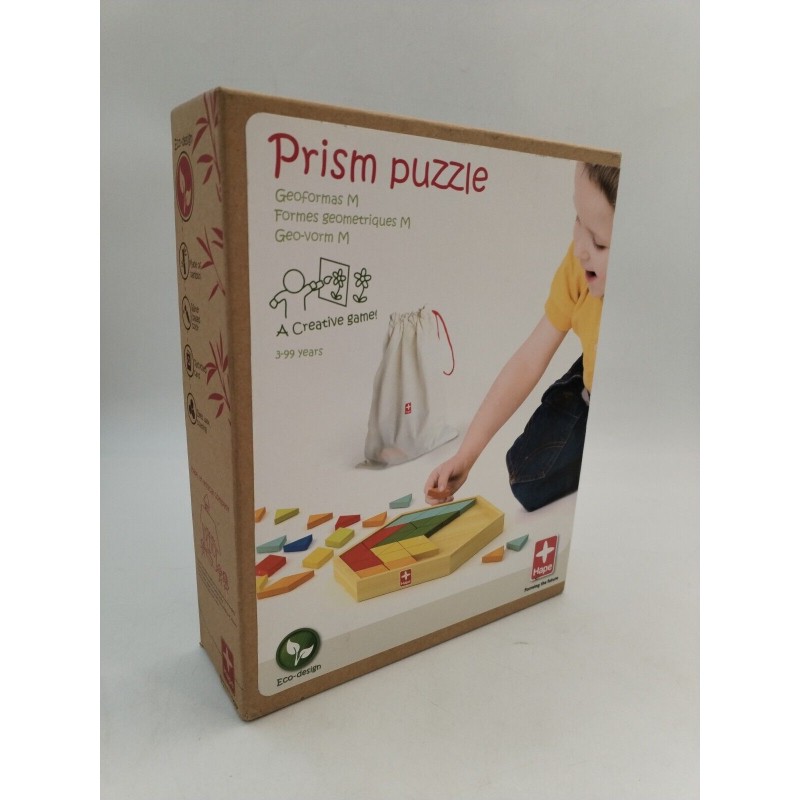 Prism Puzzle Hape Formes Géométriques M Bois Bambou Créative Game