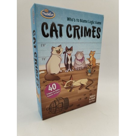 Cat Crimes Thinkfun Jeux De Société Logic Game Crimes Jeu