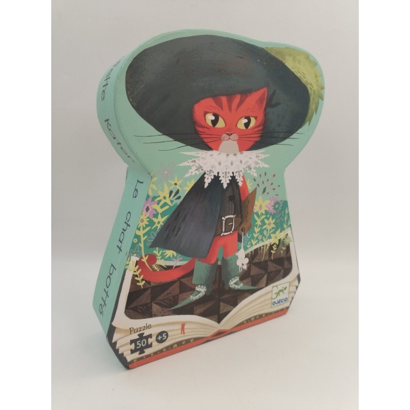 Le Chat Botté Djeco Puzzle 50 Pièces Jeu Jouet Casse Tête