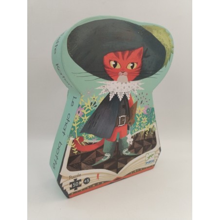 Le Chat Botté Djeco Puzzle 50 Pièces Jeu Jouet Casse Tête