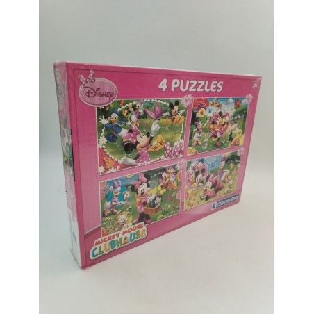Coffret 4 Puzzles Neuf Disney Mickey Mouse Club House Clementoni Puzzle