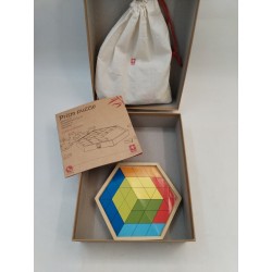Prism Puzzle Hape Formes Géométriques M Bois Bambou Créative Game