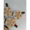 Service Complet Lot De 6 Poêlons Caquelons La Bourguignonne Escargots Poêlon